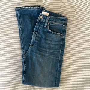 MOTHER high waisted rider crop